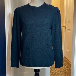 Marc Jacob’s women’s black sweater; knotted embroidered design; size:medium